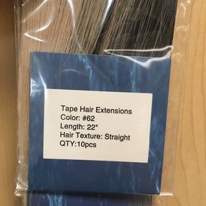 Aqua Icy Blonde 22 inch  Tape in hair TWO PACKS